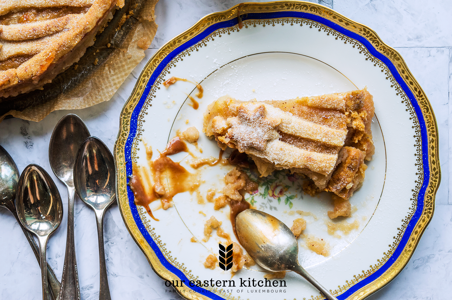 Our Eastern Kitchen - Delicious Apple Pie with Banana and Cardamom - Recipe - Food Photography